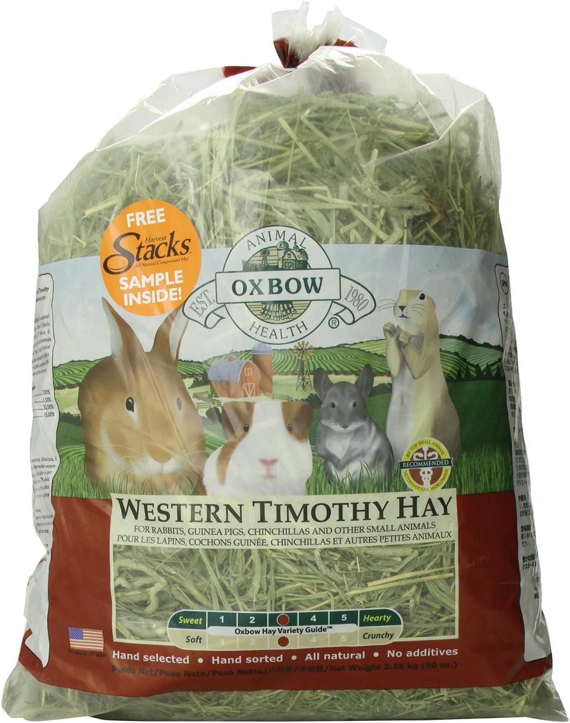 Oxbow Western Timothy Hay - 2.55 kg