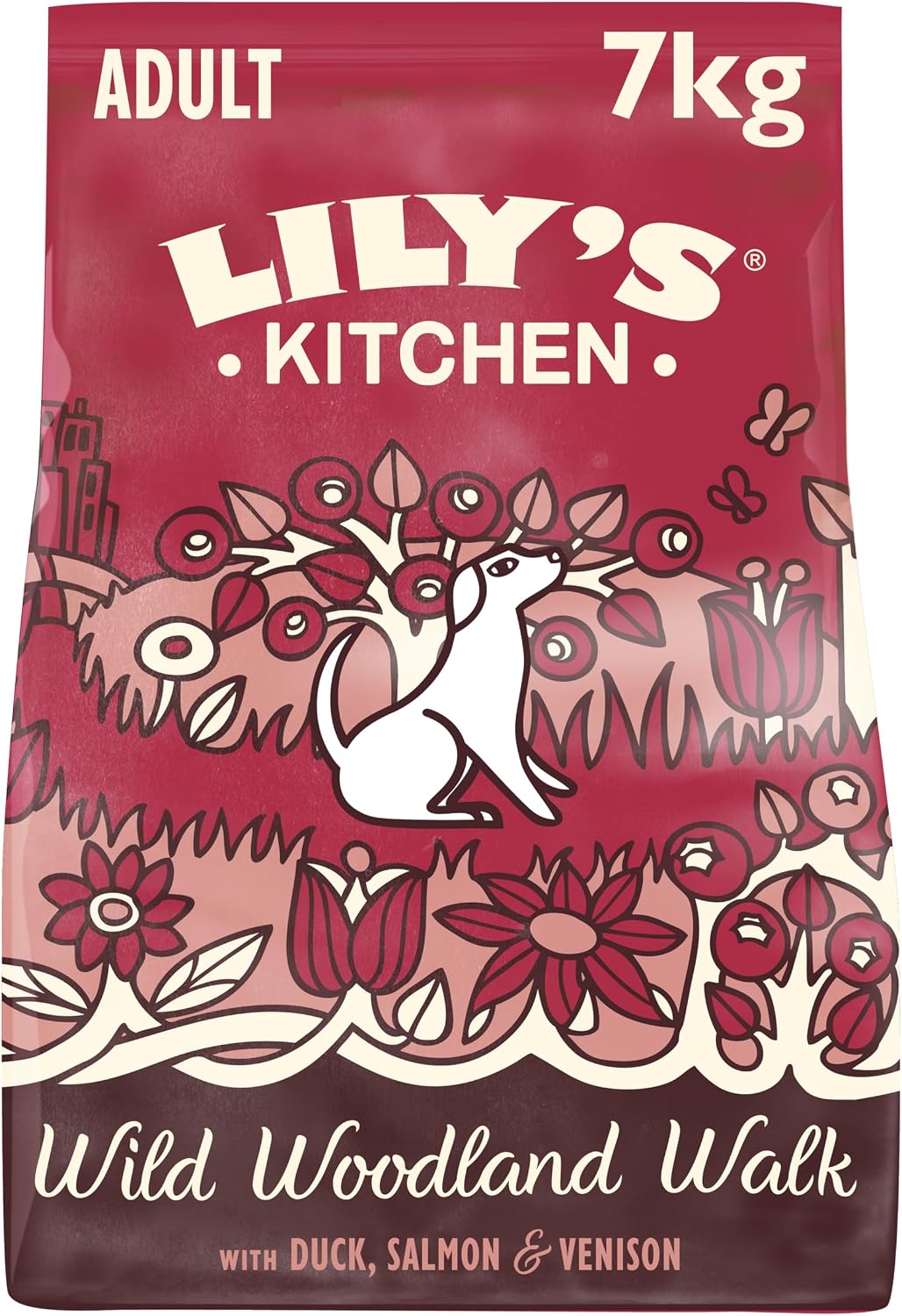 Lilys Kitchen completo pienso seco para perros adultos, con pato, salmón