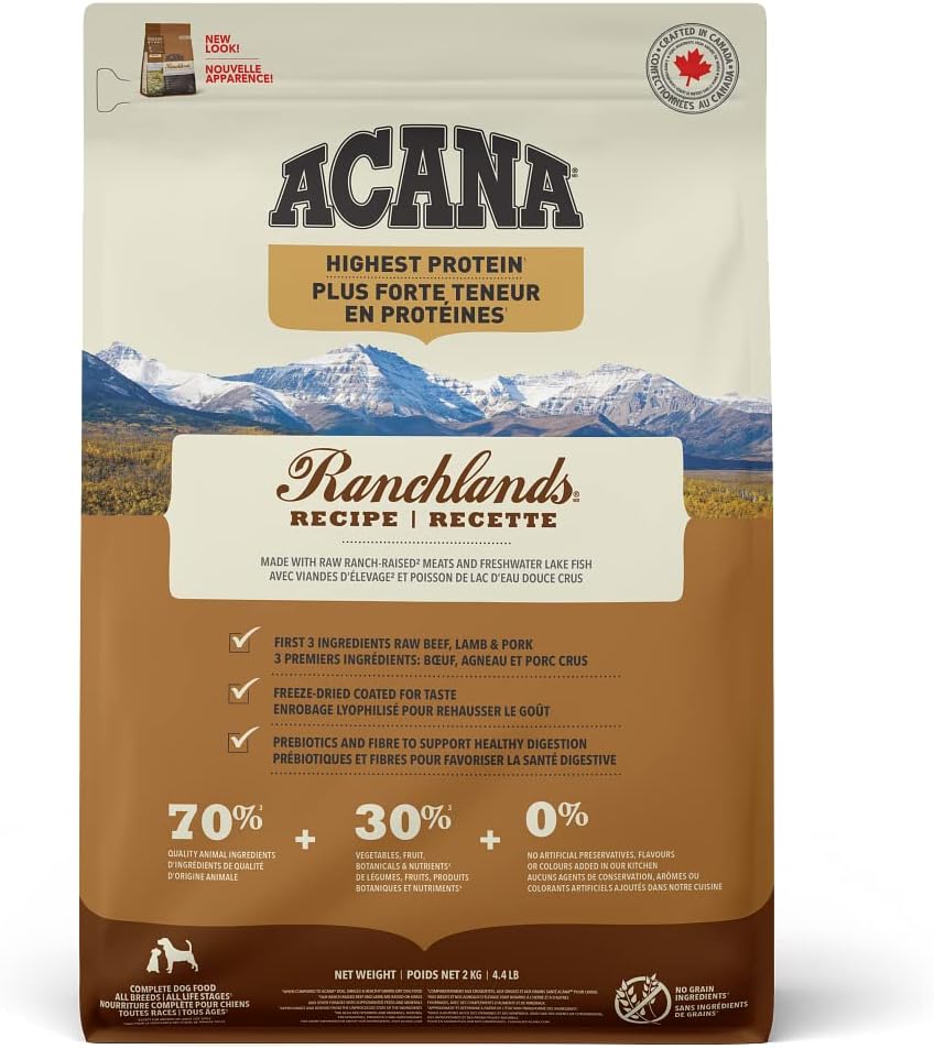 Acana Ranchlands Comida para Perro 11.4 Kg 11400 g