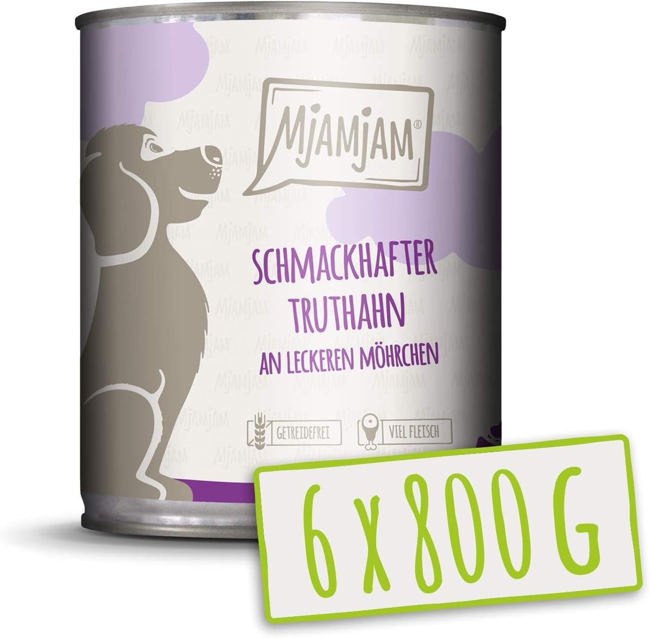MjAMjAM - comida húmeda premium para perros - sabroso pavo con deliciosas