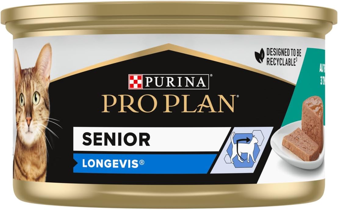 Pro Plan Comida Húmeda Gato Senior 7+ Mousse atún 24x85 g