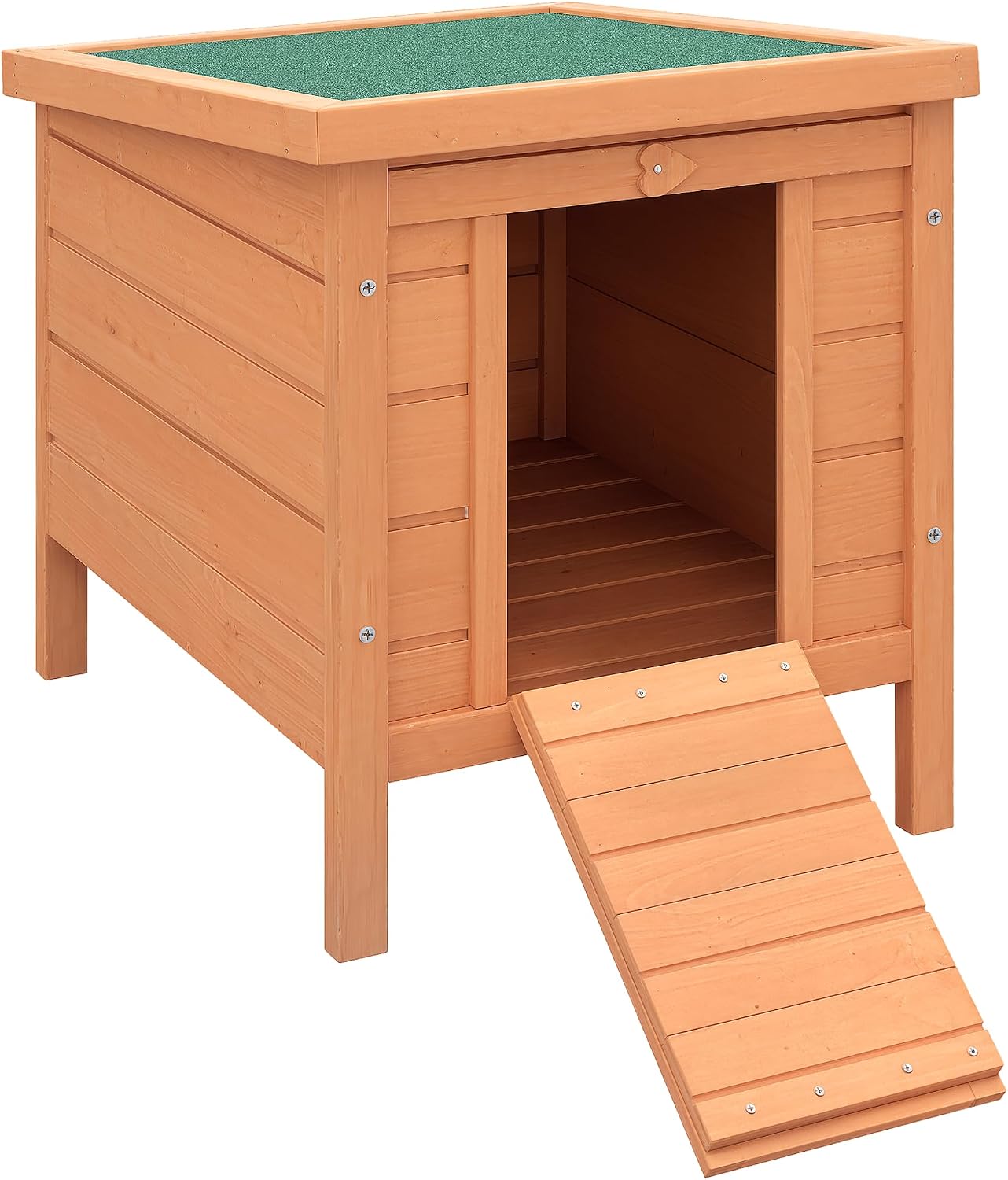 PawHut Conejera Madera de Exterior Jaula para Conejo Cobaya Casa para Animal
