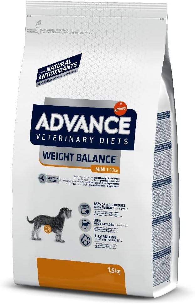 Advance Veterinary Diets Weight Balance Mini, Pienso para Perros con Problemas