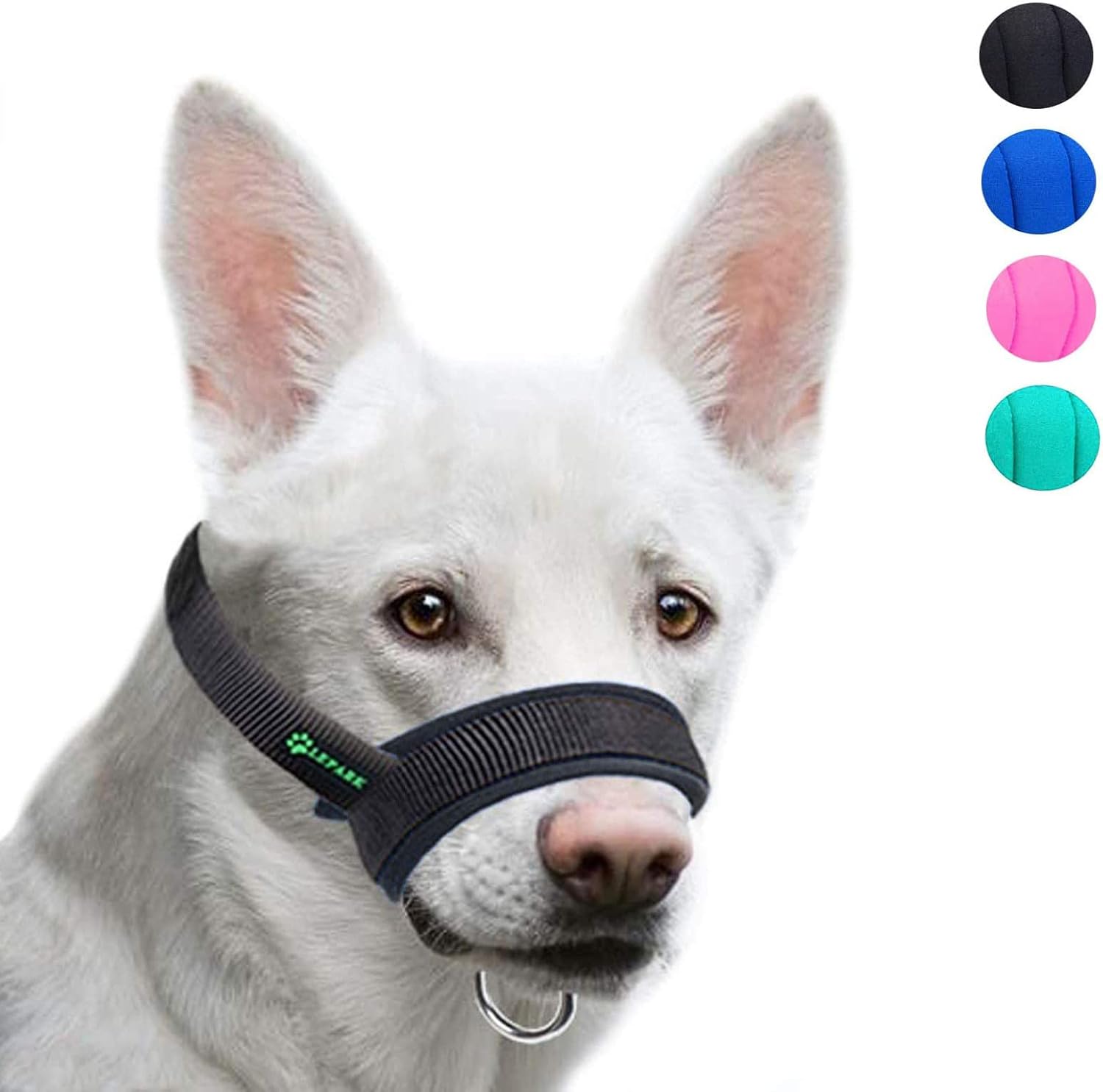 ILEPARK Bozal de la Tela para Perros Grandes Previene Mordidas, Ladridos y Que