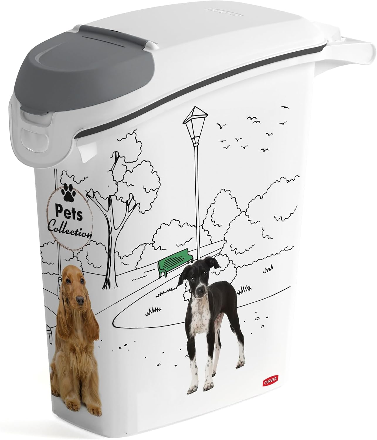 Caja de almacenamiento de comida para perros Curver PetLife de 10 kg