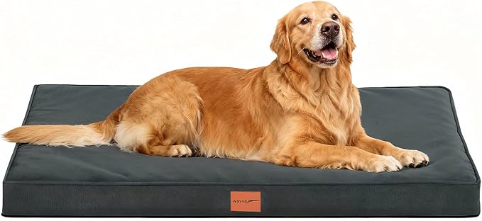 WAVVE Cama Perro Extra Grande Ortopédica 112x81x7.6 cm, Colchon Perro