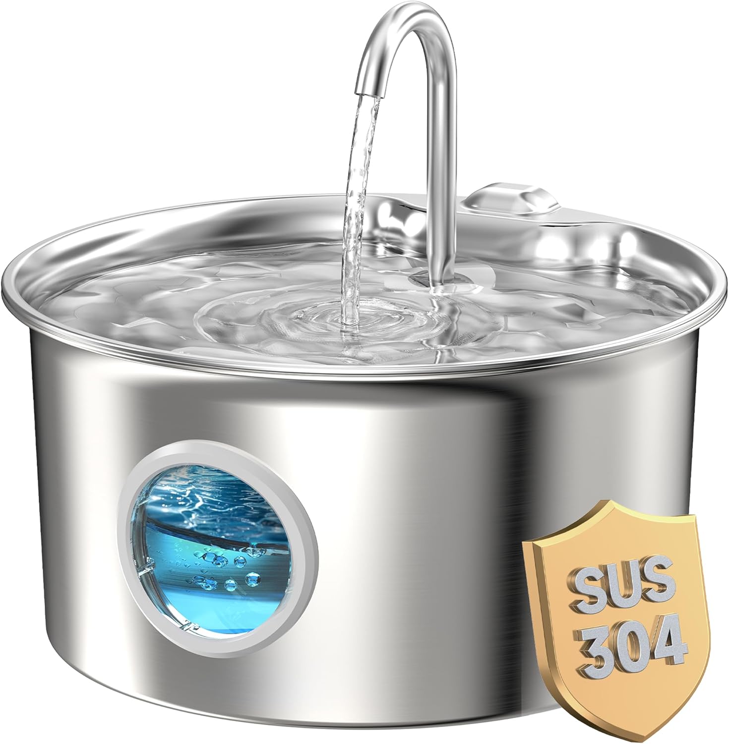Fuente para Gatos Acero Inoxidable: Bebedero Gatos Automatico INOX - 2.6L