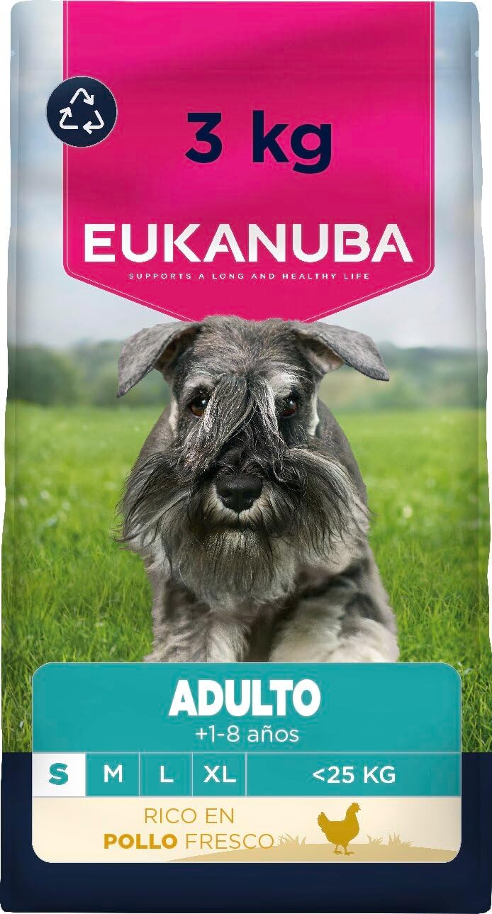 Eukanuba, alimento seco para Perros con Pollo Fresco para Razas pequeñas