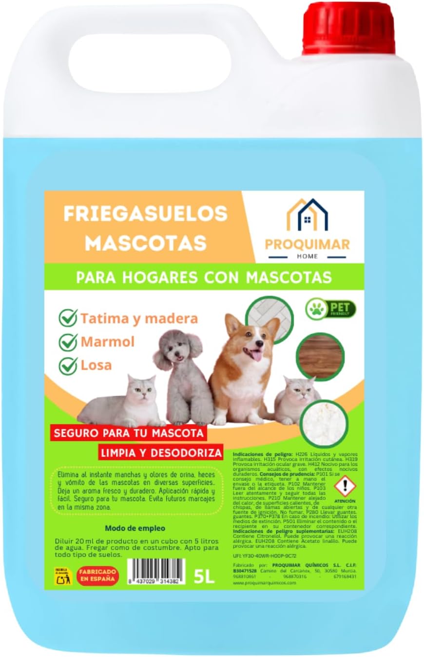 Fregasuelos Mascotas – 5 Litros