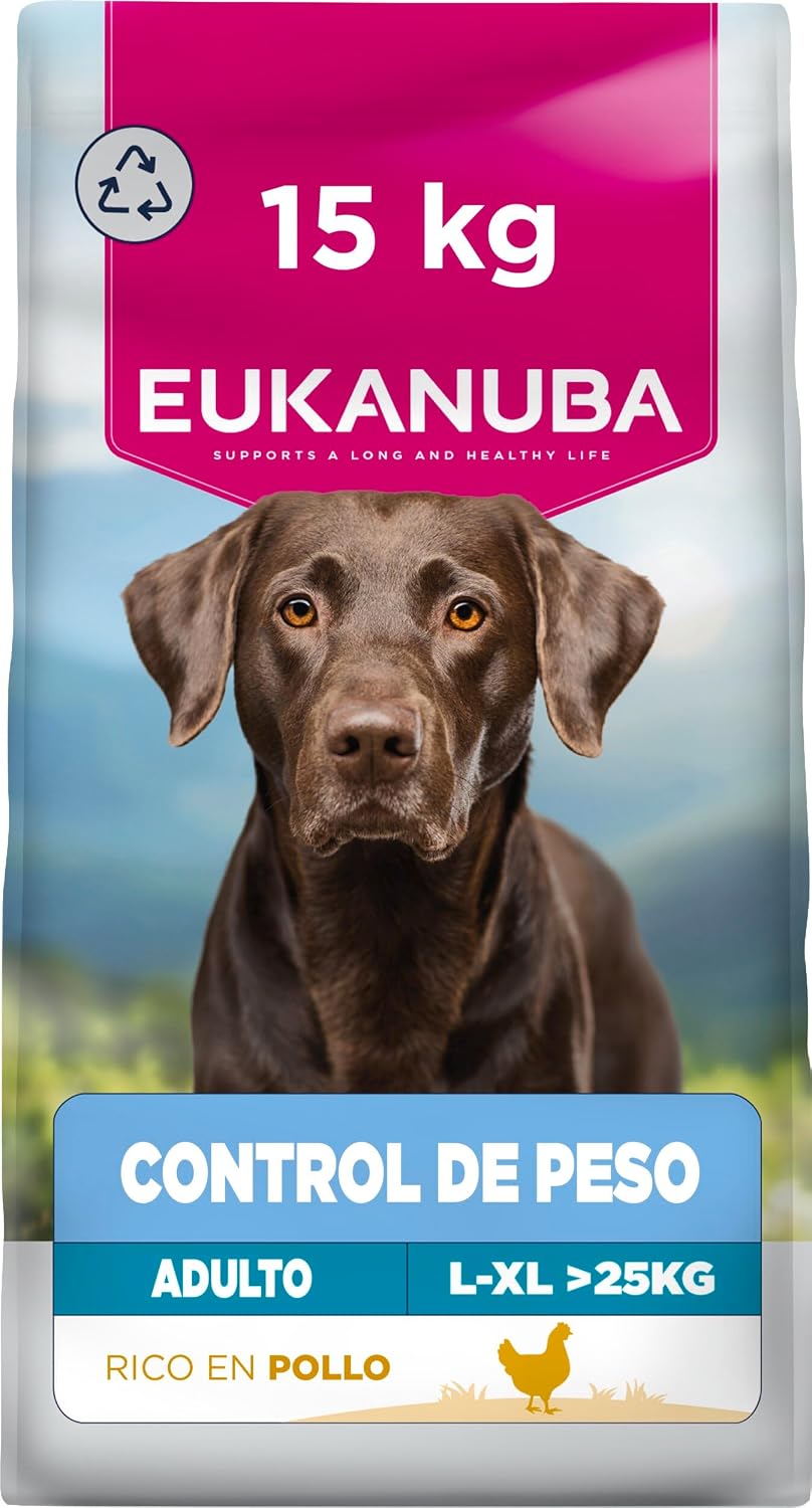 EUKANUBA Weight Control - Alimento Seco para Perros, Pollo, 15kg