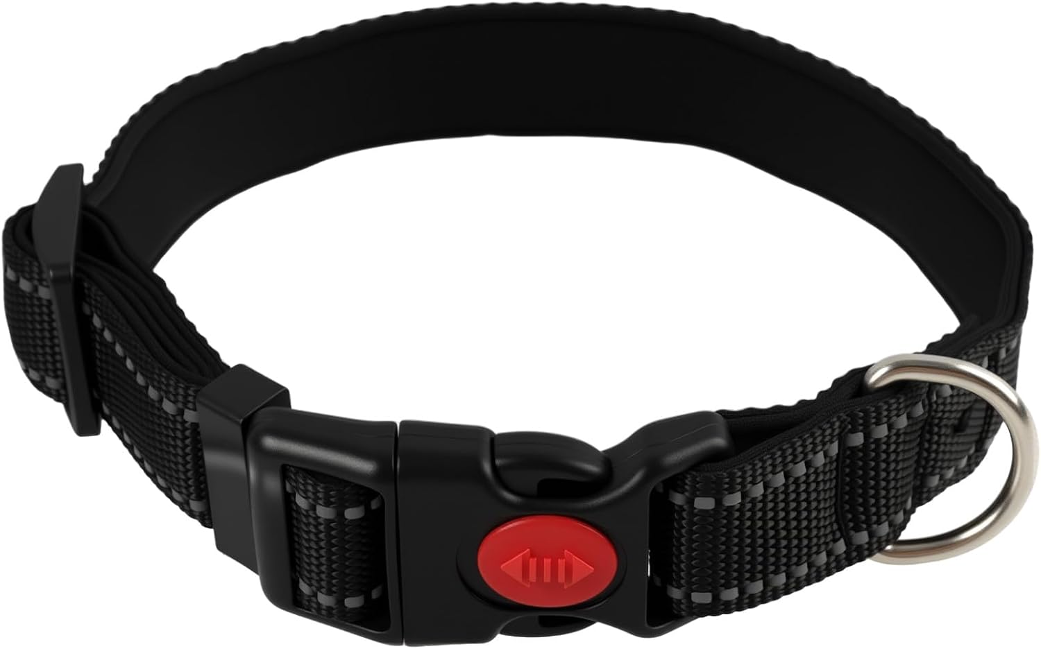 Collar para Perro de Neopreno Suave y Nylon Acolchado, Ajustable y Reflectante
